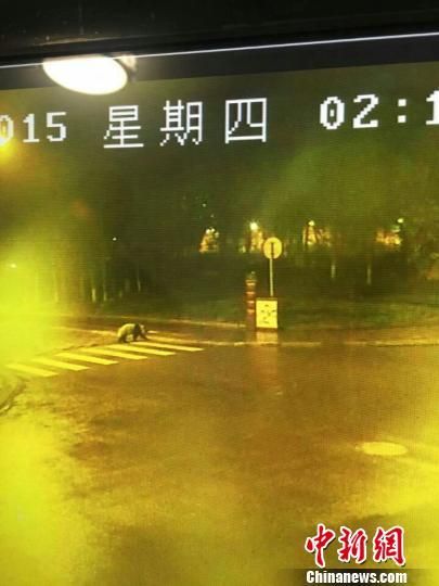 监控视频图像。　钟欣　摄